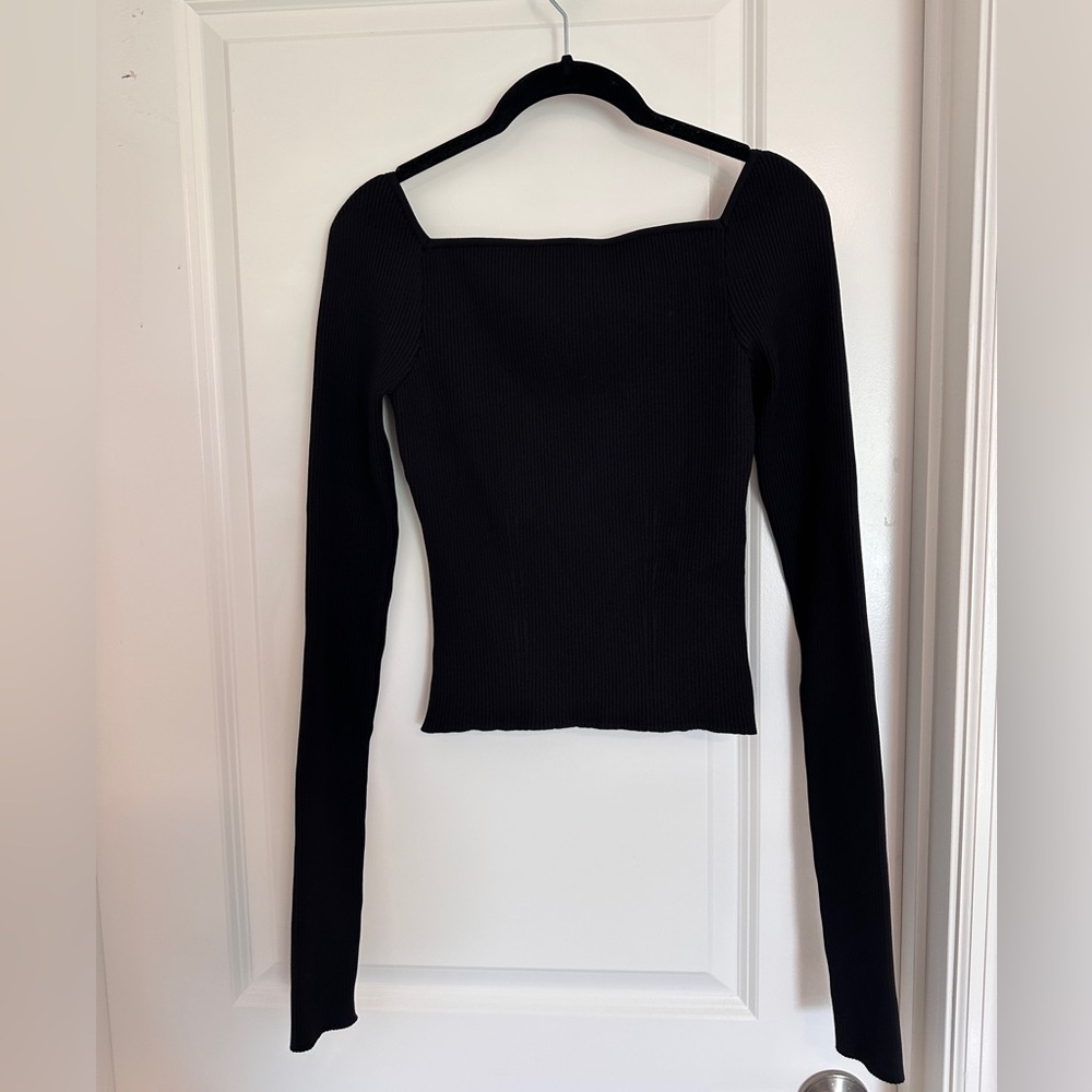 NWT Dolce & Gabbana Black Ribbed Women's Top - Picture 2 of 9